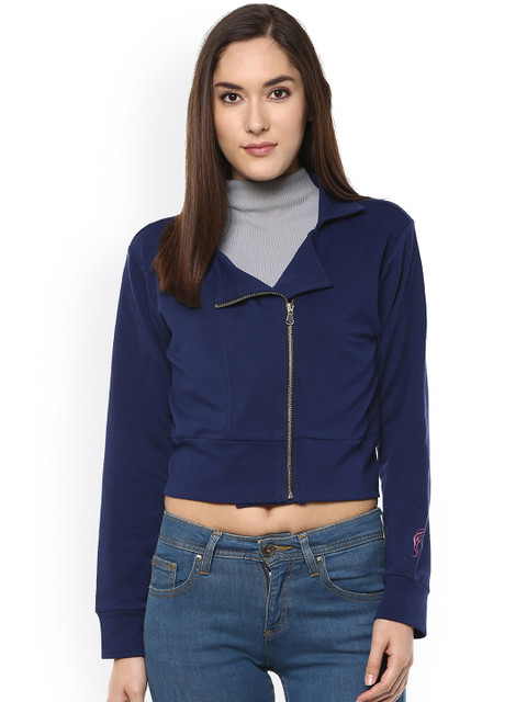 

Sakhi Sang Blue Crop Jacket