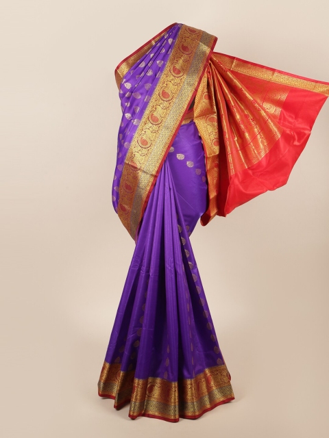 

Pothys Blue & Pink Woven Design Zari Art Silk Saree