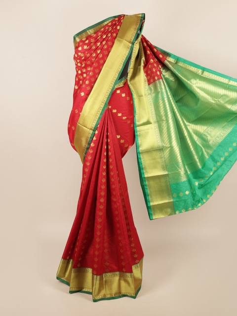 

Pothys Red & Green Woven Design Art Silk Saree