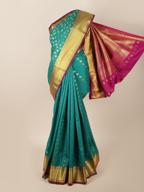 

Pothys Green & Pink Woven Design Zari Art Silk Saree
