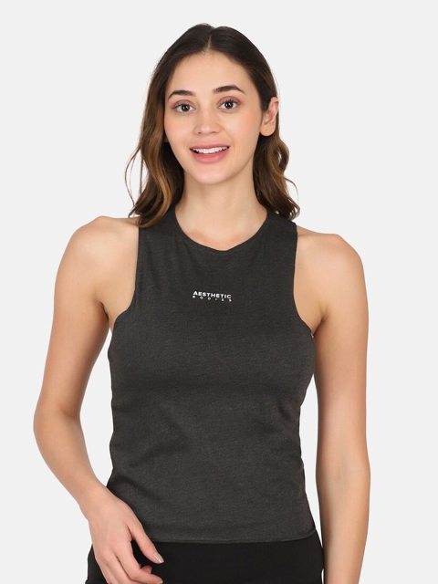 

Aesthetic Bodies Charcoal Active Wear Regular Top