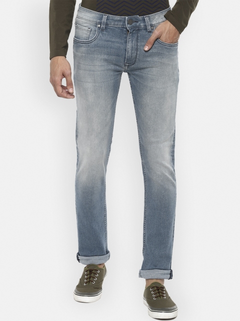 

Louis Philippe Jeans Men Blue Heavy Fade Jeans