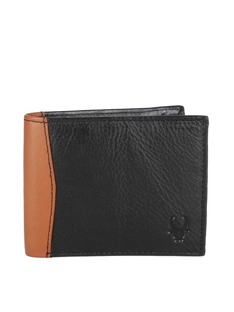 

WildHorn Men Black & Brown Genuine Leather Wallet