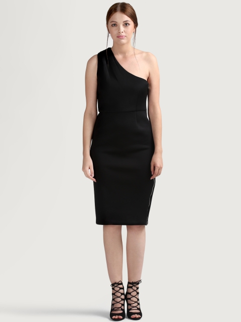 

COVER STORY Women Black Sheath Dress