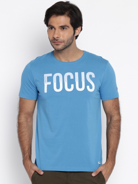 Being Human Clothing Men Blue Printed T-shirt available at myntra for Rs.449