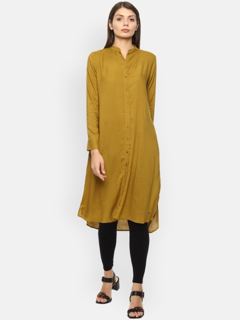 

Van Heusen Woman Women Yellow Kurta