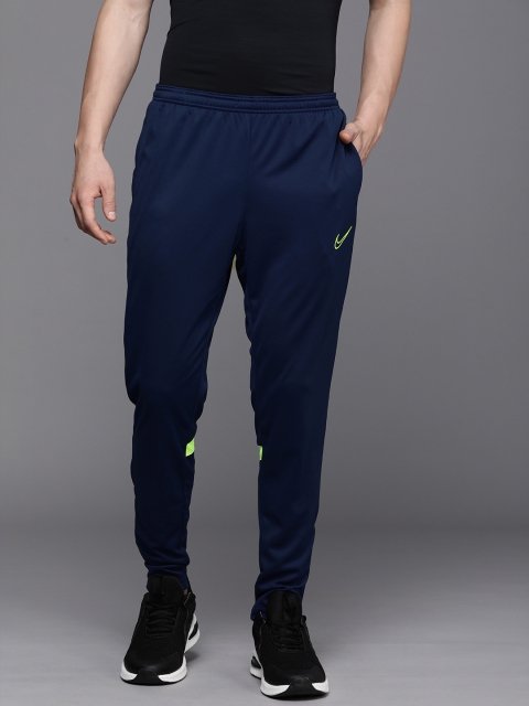 

Nike Men Navy-Blue Solid Dri-FIT Soccer Regular Track Pants