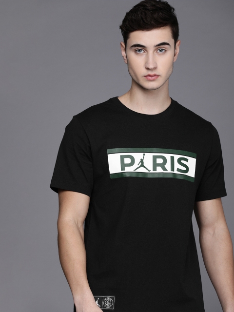 

Nike Men Black & White Printed T-shirt