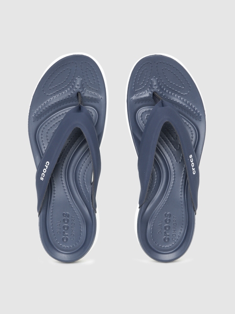 

Crocs Women Navy Blue Capri V Sporty Croslite Thong Flip-Flops