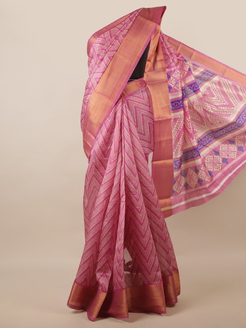 

Pothys Mauve & Gold Zari Saree
