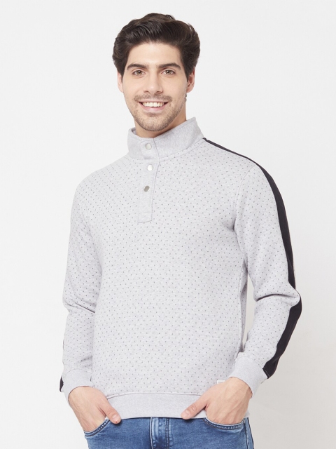 

Octave Men Grey Printed Sweatshirt
