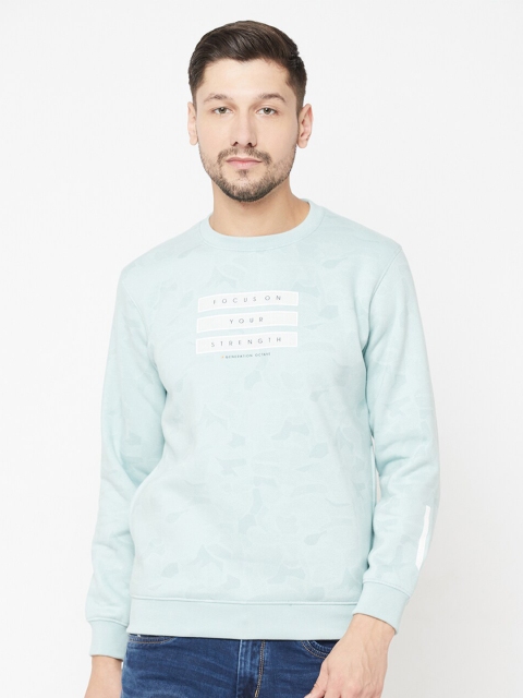 

Octave Men Blue Printed Sweatshirt