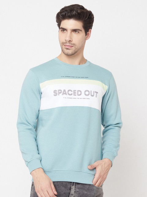 

Octave Men Blue Printed Sweatshirt