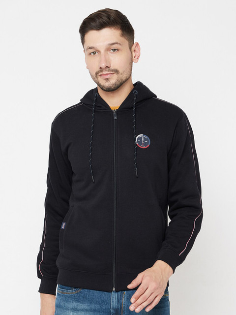 

Octave Men Navy Blue Hooded Sweatshirt