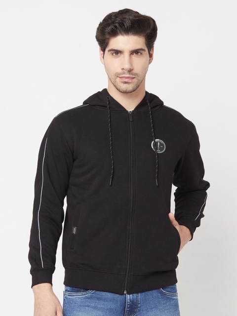 

Octave Men Black Hooded Sweatshirt