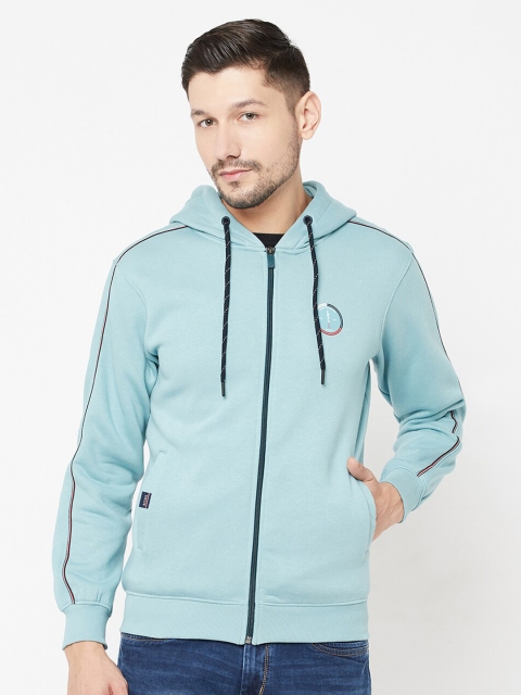 

Octave Men Blue Hooded Sweatshirt