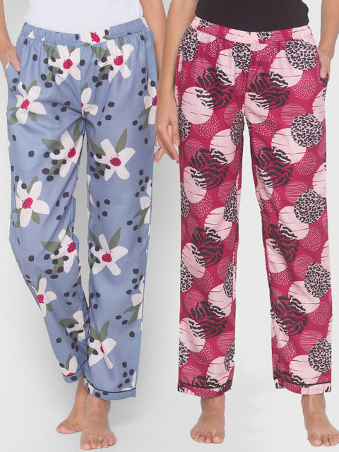 

FashionRack Woman Pack of 2 Printed Pyjamas, Maroon
