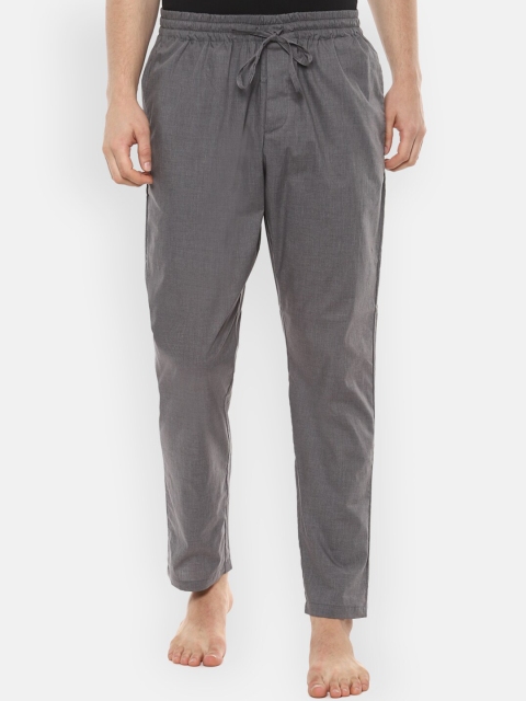 

Van Heusen Men Grey Solid Pure Cotton Lounge Pants