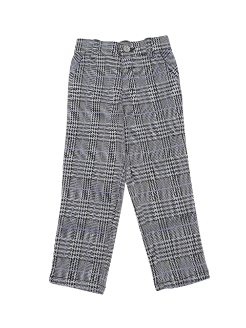 

Actuel Boys Navy Blue Checked Corduroy Cotton Trousers