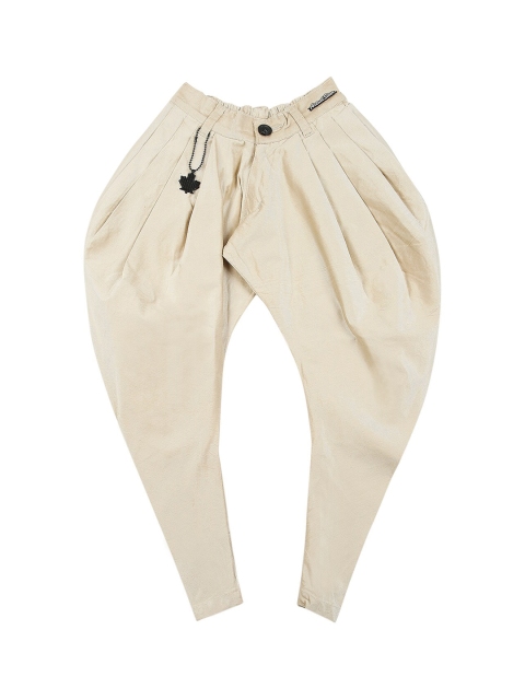 

Actuel Boys Beige Flared Corduroy Pleated Cotton Dhoti Pants