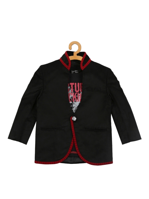 

Actuel Boys Black Velvet Blazer with T-shirt