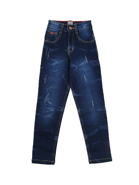 

Actuel Boys Blue Slim Fit Light Fade Stretchable Cotton Jeans