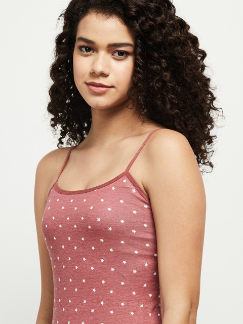 

max Women Red Printed Polka Dots Camisoles
