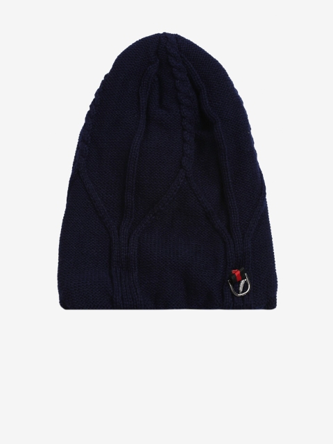 

LOOM LEGACY Men Navy Blue Acrylic Wool Beanie