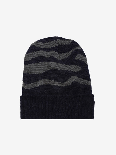 

LOOM LEGACY Men Blue & Grey Beanie
