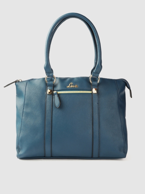 

Lavie Teal Blue Saffiano Textured Shoulder Bag