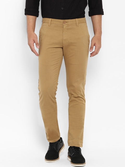 

Parx Men Brown Tapered Fit Trousers