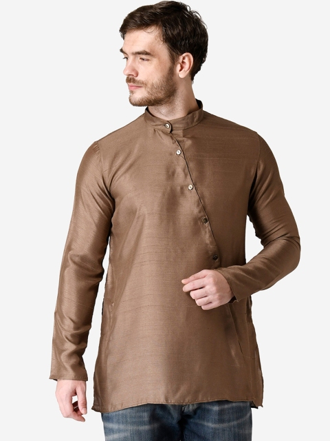 

TABARD Men Beige Khadi Kurta