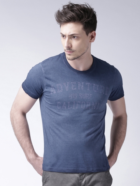 

Moda Rapido Men Blue Printed T-shirt
