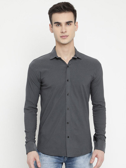 

V2 Value & Variety Men Grey Opaque Casual Shirt