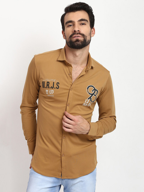 

V2 Value & Variety Men Brown Printed Casual Shirt