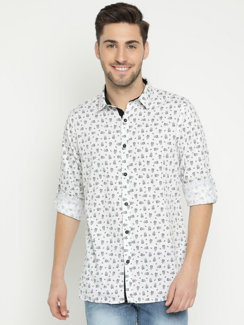 

V2 Value & Variety Men White Floral Opaque Printed Casual Shirt