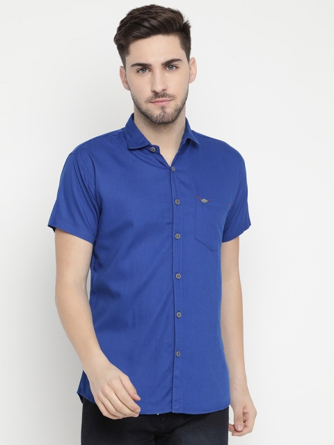 

V2 Value & Variety Men Blue Opaque Casual Shirt