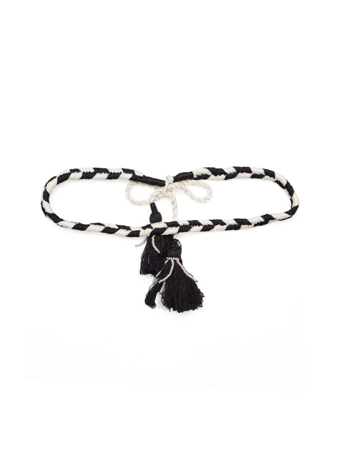 

Diwaah Women Black & White Embellished Belt