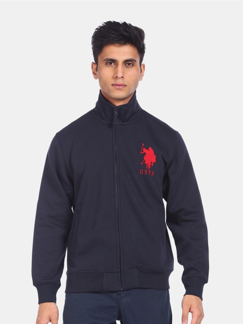 

U.S. Polo Assn. Men Navy Blue Pure Cotton Sweatshirt