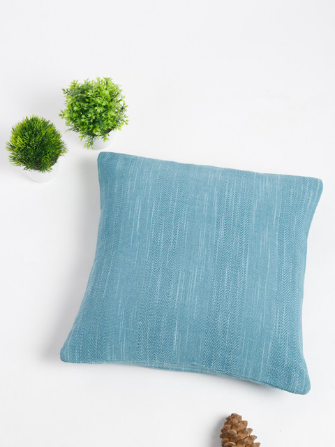 

Fabindia Teal Square Cushion Covers