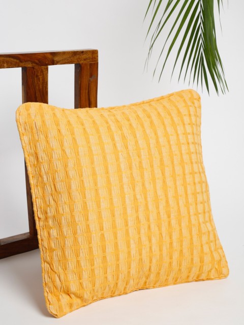 

Fabindia Mustard Square Cushion Covers
