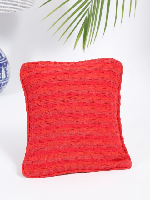 

Fabindia Red Square Cushion Covers
