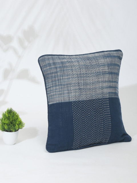 

Fabindia Off White & Blue Enakshi 2 Cushion Covers