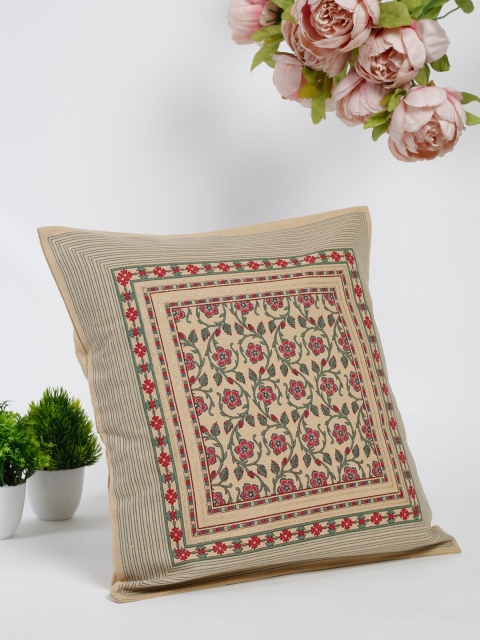 

Fabindia Fuchsia Floral Square Cushion Covers