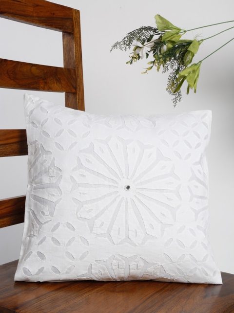 

Fabindia White Square Cushion Covers