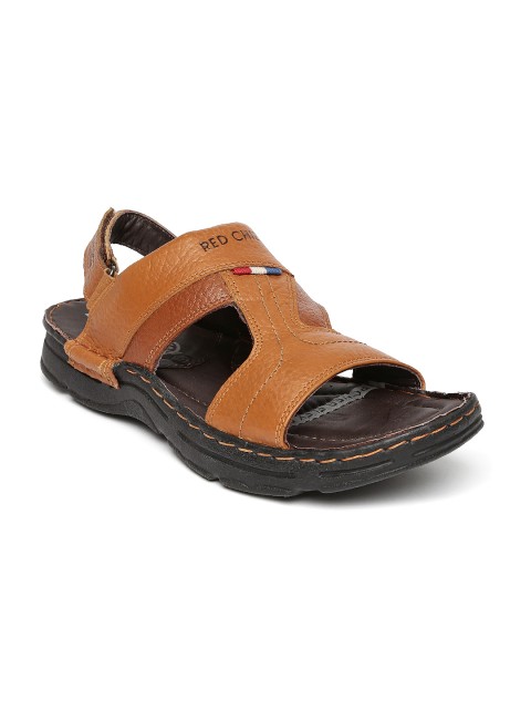 

Red Chief Men Tan Brown Leather Sandals