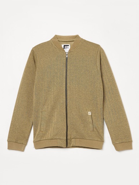 

Fame Forever by Lifestyle Boys Brown Bomber with Patchwork Jacket
