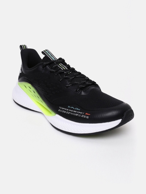 

Xtep Men Black Textile Running Non-Marking Shoes