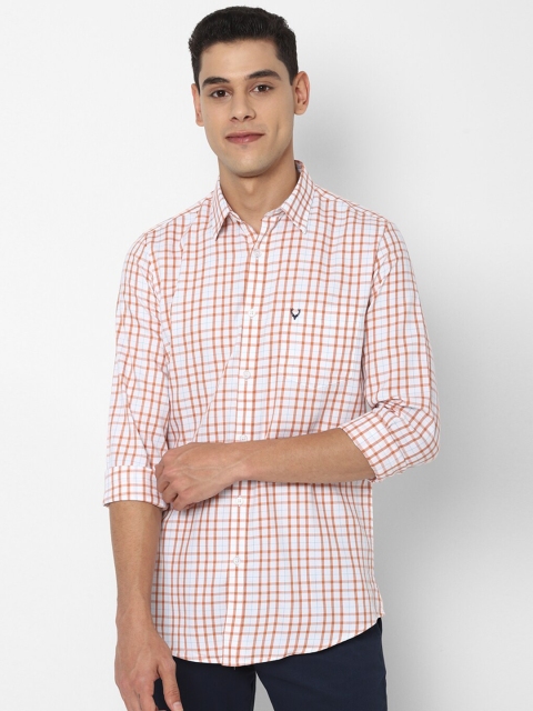 

Allen Solly Men White Slim Fit Checked Casual Shirt