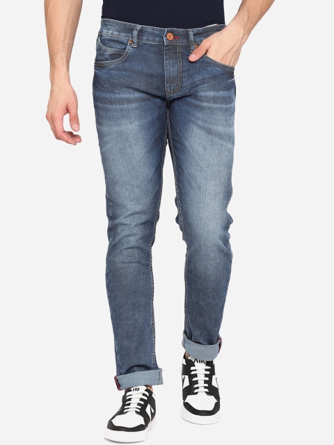 

JADE BLUE Men Blue Slim Fit Heavy Fade Stretchable Jeans